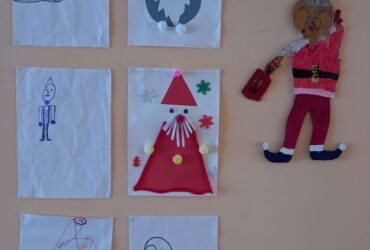 Bērnu zīmējumi Ziemassvētku vecītim